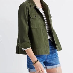 Madewell Drapey Pomeray Chore Jacket, Size Medium